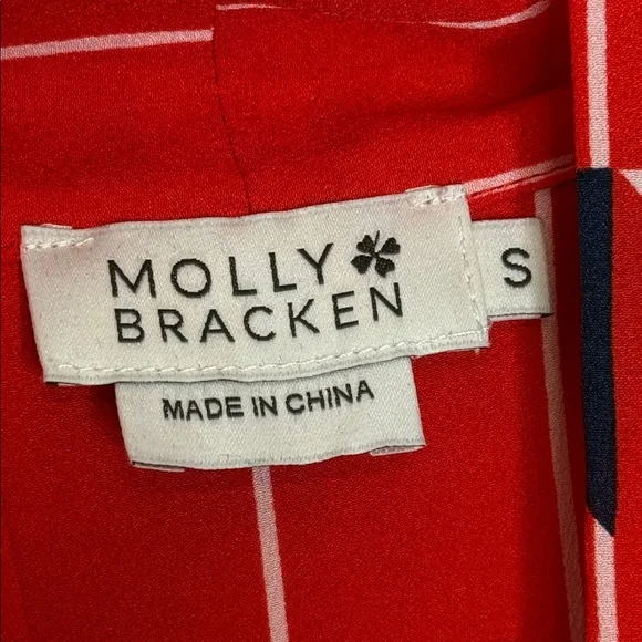 Molly Bracken Red Sleeveless Mini A-Line Dress Size Small - Picture 2 of 7